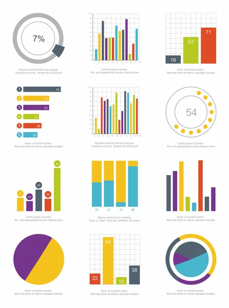 Elementos de infografía — Archivo Imágenes Vectoriales