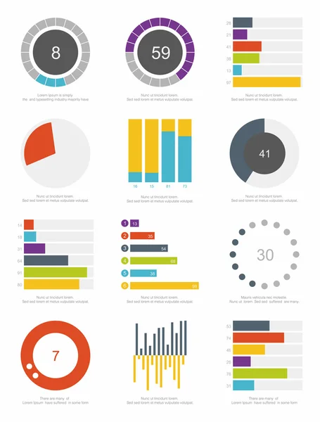 Elementos de infografía — Vector de stock