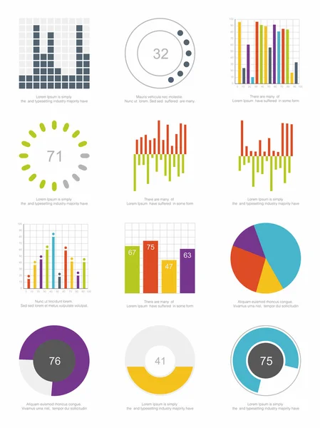 Elementos de infografía — Vector de stock