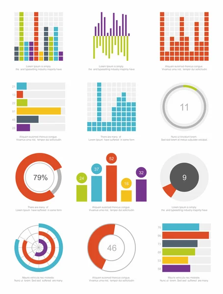 Elementos de infografía — Archivo Imágenes Vectoriales