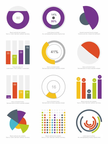 Elementos de infografía — Vector de stock