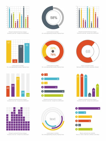 Elementi infografici — Vettoriale Stock