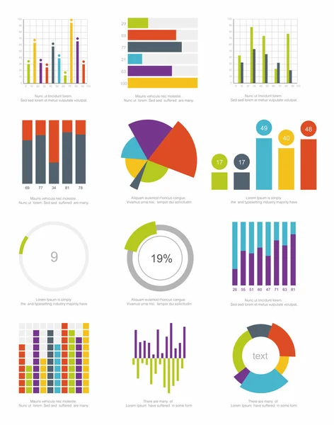 Elementos de infografía — Archivo Imágenes Vectoriales