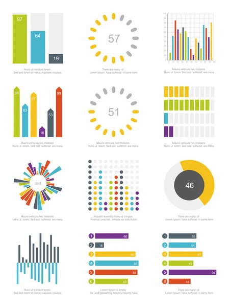 Elementos de infografía — Vector de stock