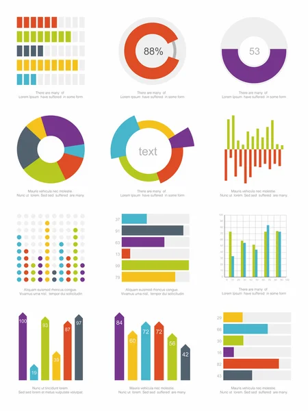 Elementos de infografía — Archivo Imágenes Vectoriales