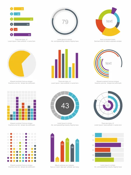 Elementos de infografía — Vector de stock