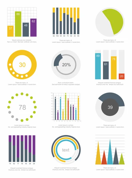 Elementos de infografía — Vector de stock