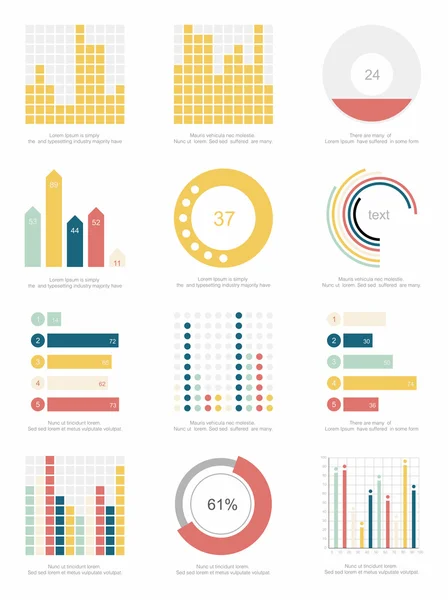 Elementos de infografía — Vector de stock