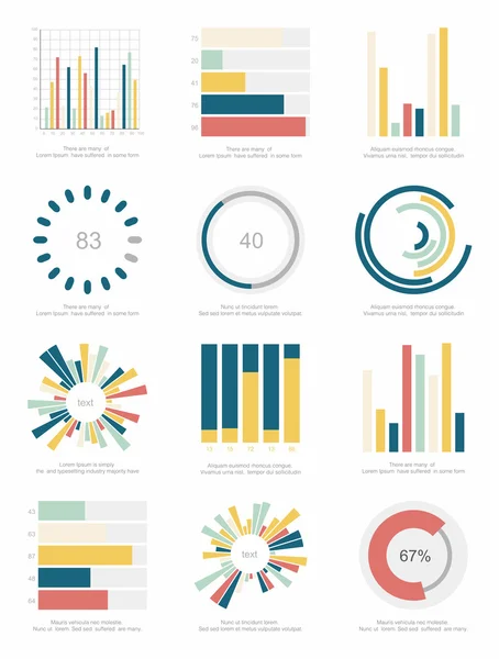 Elementos de infografía — Vector de stock