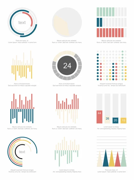 Infográficos Elementos — Vetor de Stock