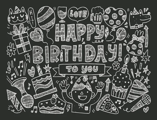 Fondo de fiesta de cumpleaños — Vector de stock