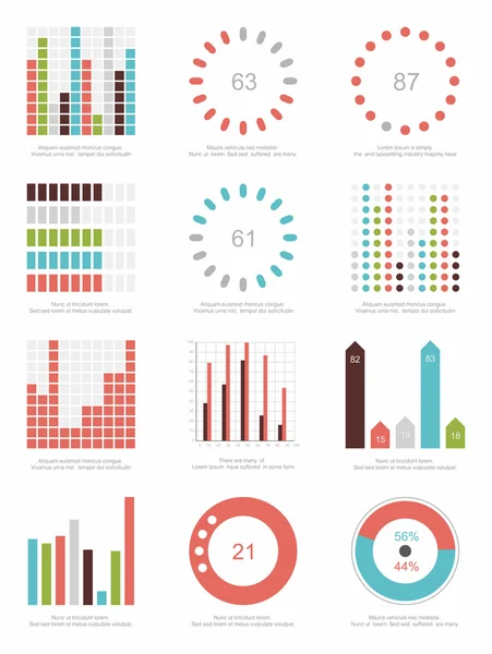 Elementos de infografía — Vector de stock