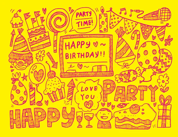 Birthday party background — Stock Vector