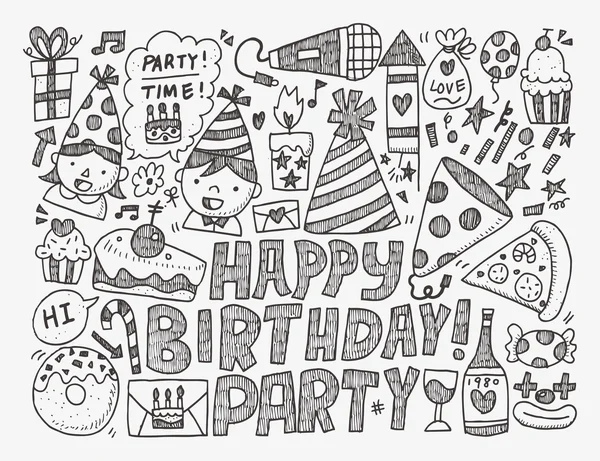 Birthday party background — Stock Vector