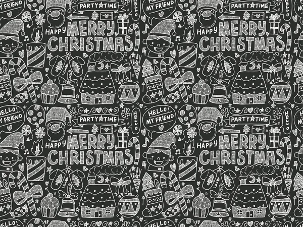 Seamless Christmas pattern — Stock Vector