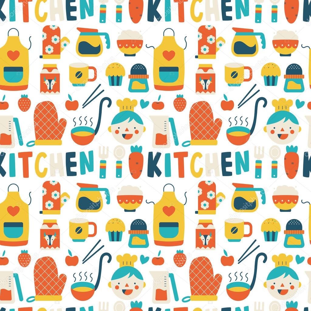 Colorful cooking icons