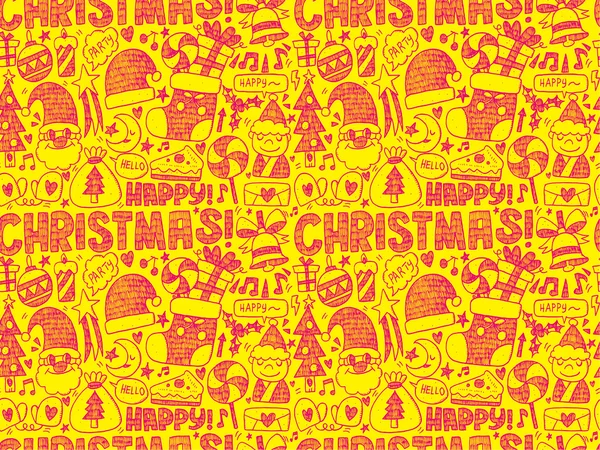 クリスマスのパターン — ストックベクタ