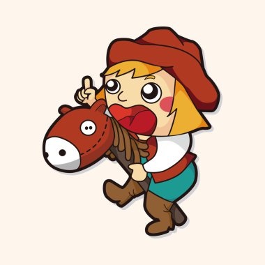 Bayan kız çizgi film Tema öğeleri