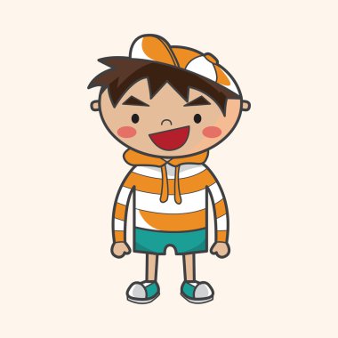 Aile çocuk karakter Tema öğeleri