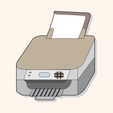 Bilgisayar ile ilgili ekipman yazıcı Tema öğeleri