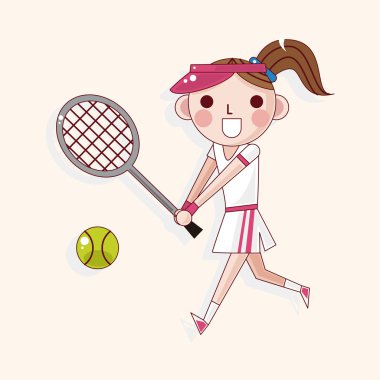 Tenis oyuncu Tema öğeleri