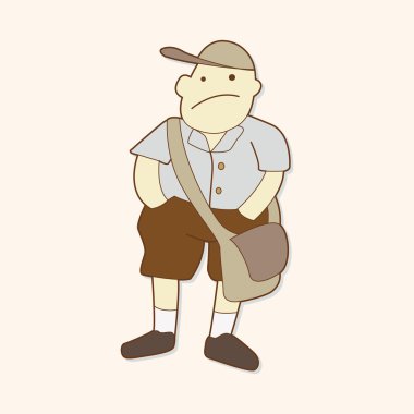 Öğrenci çizgi film Tema öğeleri