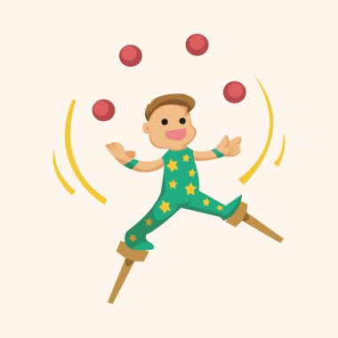 sirk tema hokkabaz öğeleri