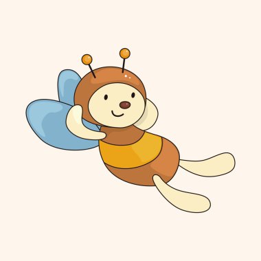 Arı çizgi film Tema öğeleri