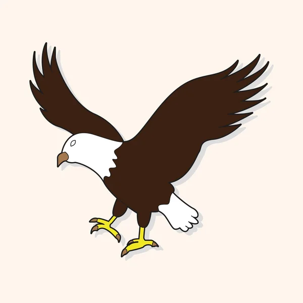 Eagle thema-elementen — Stockvector