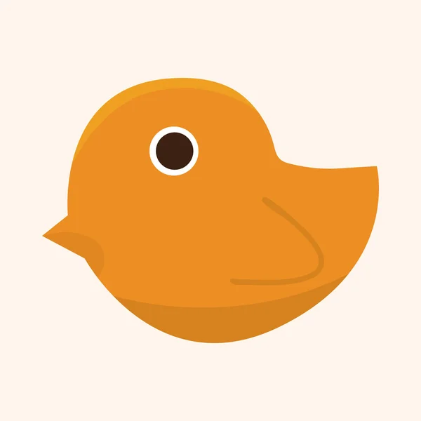 Bebé juguete pato tema elementos — Vector de stock