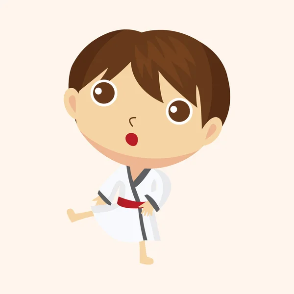 Taekwondo motivu — Stockový vektor