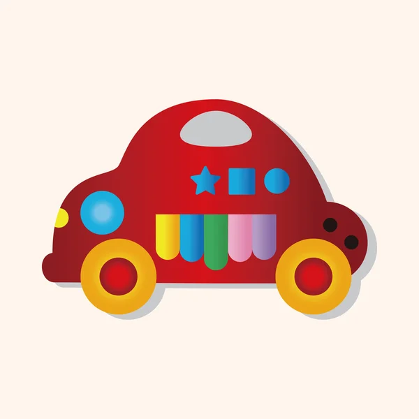 Baby toy car theme elements — Stock Vector