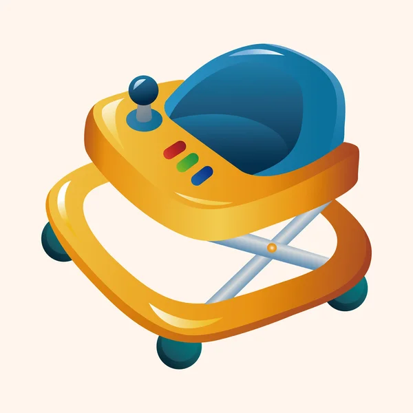 Baby walker theme elements — Stock Vector