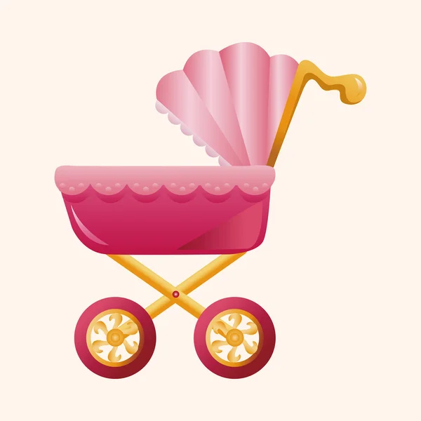 Baby carriages theme elements — Stock Vector