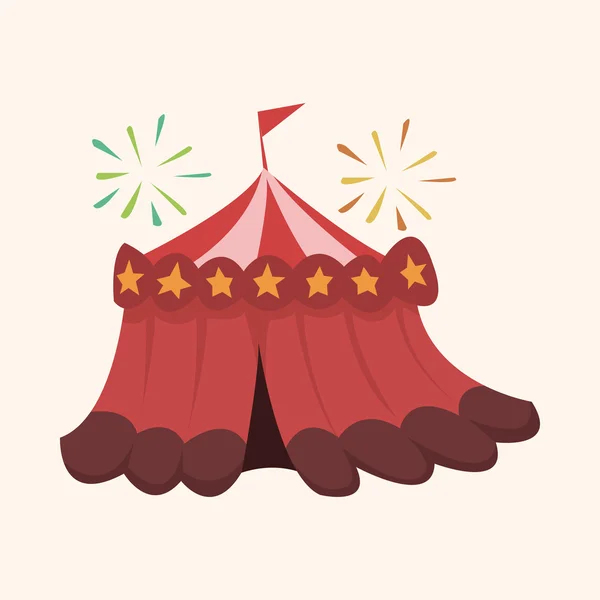 Elementos de carpa tema circo — Vector de stock