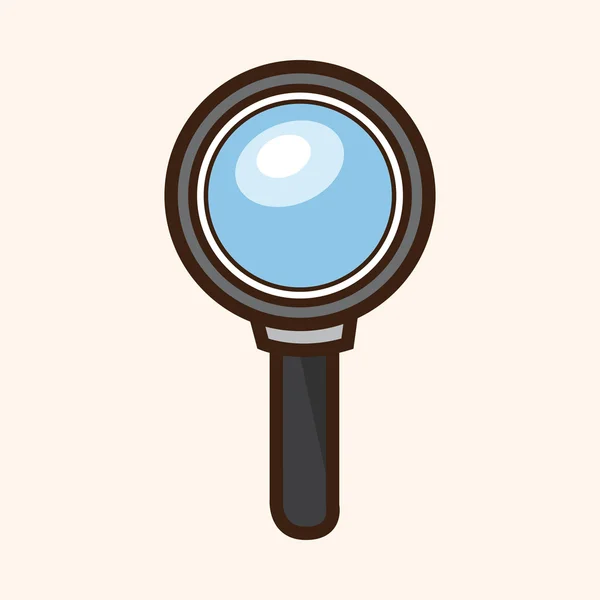 Magnifying glass theme elements — Stock Vector