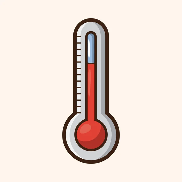 Thermometer theme elements — Stock Vector