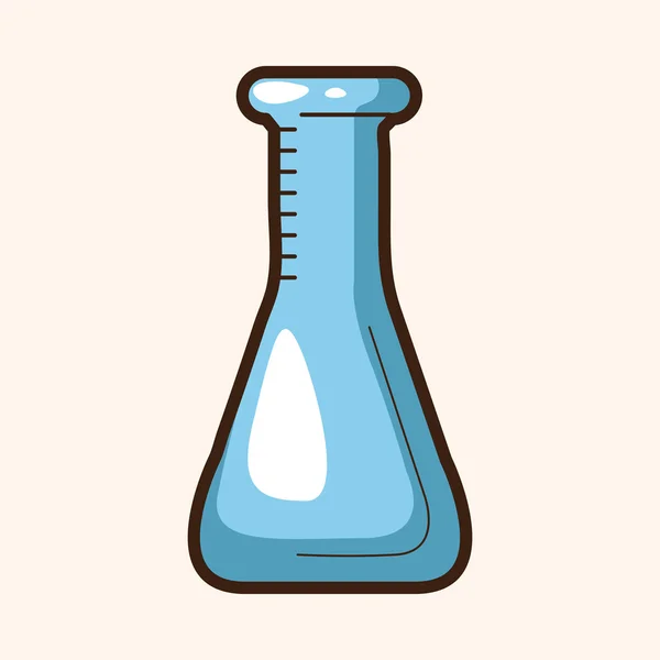 Test tubes and beakers theme elements — Stock Vector