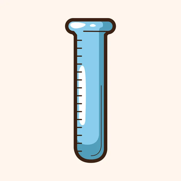 Test tubes and beakers theme elements — Stock Vector