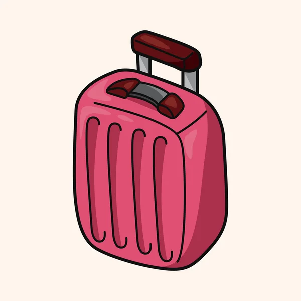 여행 가방 테마 요소 — 스톡 벡터