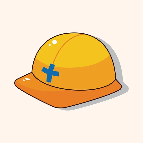 Safety helmet theme elements — Stock Vector