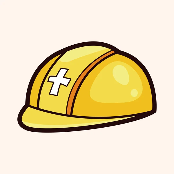 Safety helmet theme elements — Stock Vector