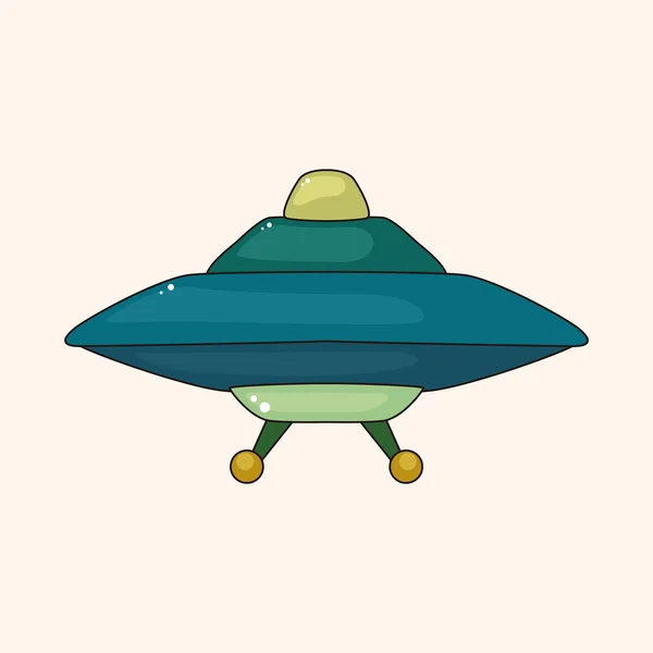 UFO thema-elementen — Stockvector