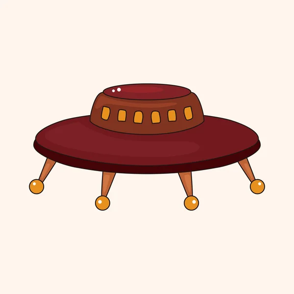 UFO thema-elementen — Stockvector