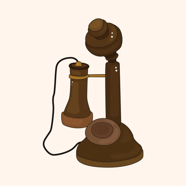Telefon téma prvky — Stockový vektor