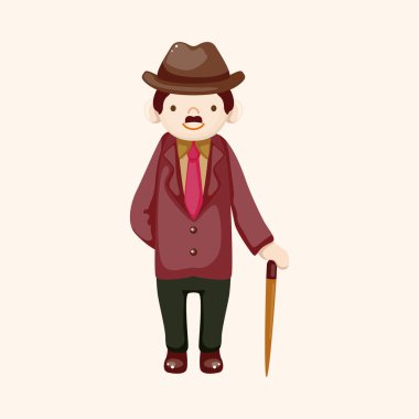 Erkek adam çizgi film Tema öğeleri