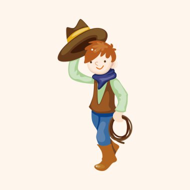 kovboy Tema öğeleri