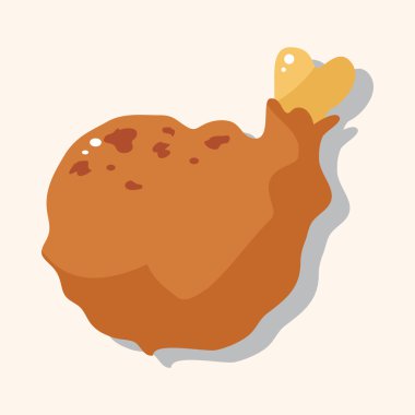 Kızarmış gıdalar Tema tavuk öğeleri