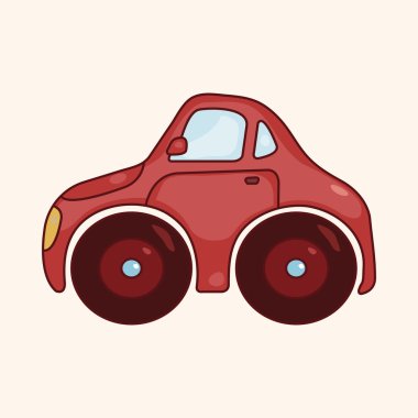 ulaşım araba tema öğeleri