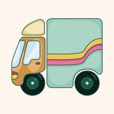 ulaşım araba tema öğeleri